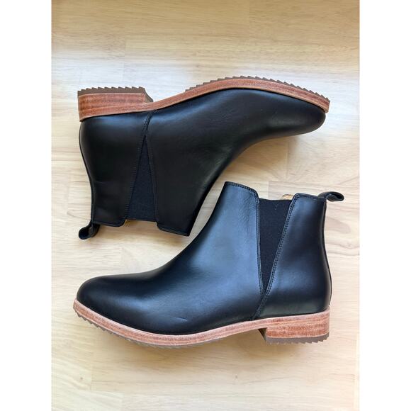 Nisolo Shoes - NIB Nisolo Eva Everyday Chelsea Boots in Black Leather Pointed Toe Size 8.5